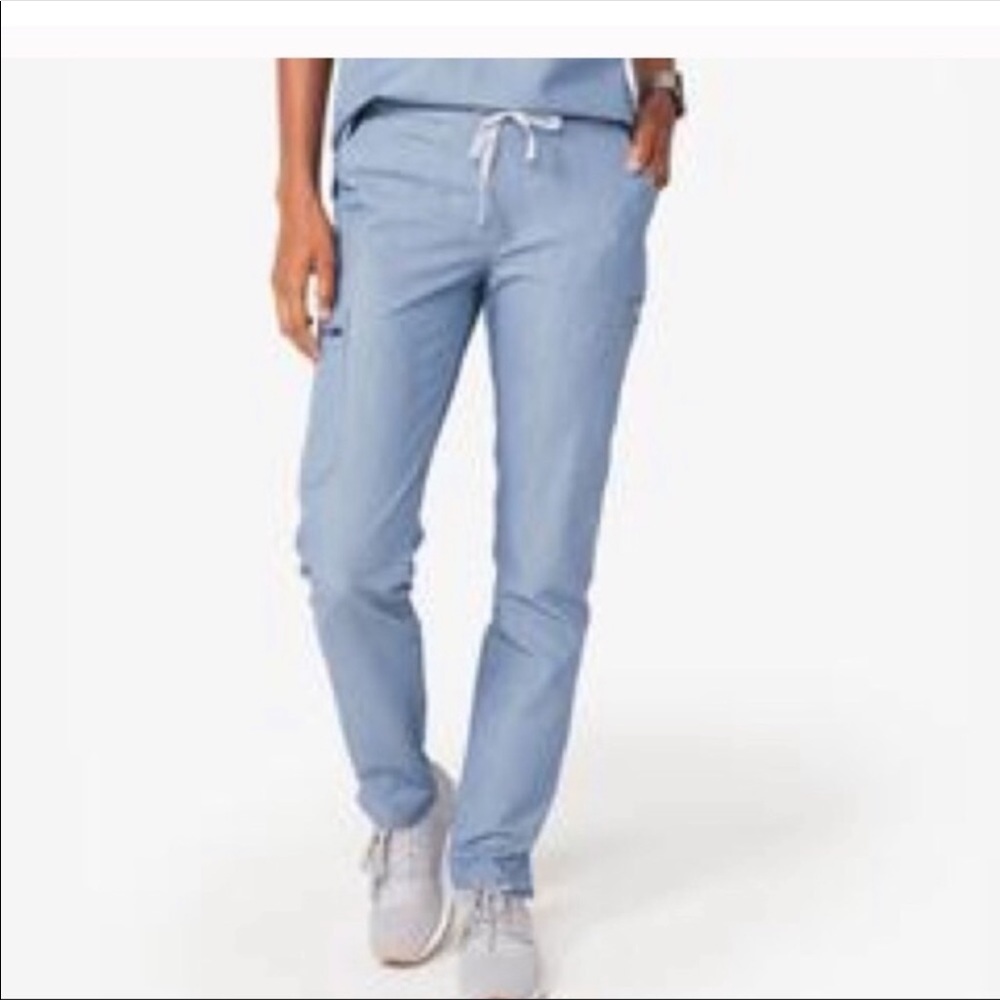 FIGS tall yoga skinny pants color heather blue